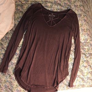 Plum Spider-Chested Long Sleeve Soft x Sexy AE